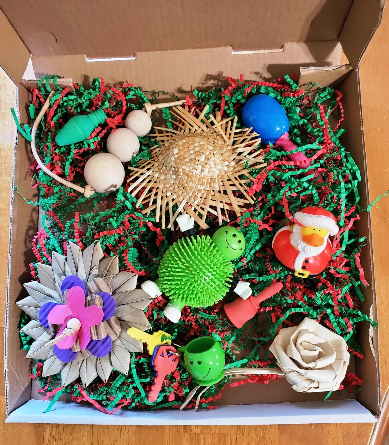 Parrot foraging box for Xmas